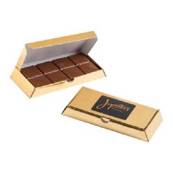 60g Milk Chocolate Bar Packed in Gold Bullion Box