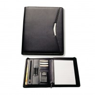 Non Leather Zip Compendiums - A4 Zippered Compendium With Calculator