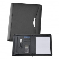 Leather Zip Compendiums - A4 Bonded Leather Compendium