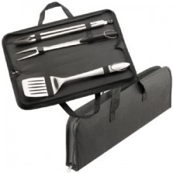 3 Piece Stainless Steel BBQ Set