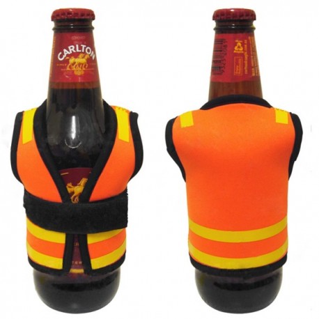 Printed Stubby Holders - Safety Vest Bottle Cooler