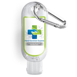 Hand Sanitisers - 30ml Hand Sanitiser with Carabiner