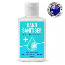 Hand Sanitisers - 60ml - 75% Australian Made Antibacterial Hand Sanitiser Gel