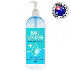 Hand Sanitisers - 1 Litre - 75% Australian Made Antibacterial Hand Sanitiser Gel