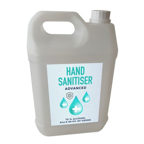 Hand Sanitisers - 5 Litre - 75% Antibacterial Hand Sanitiser Gel