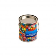 Big PVC Bucket Filled with Choc Beans 875G (Corporate Colours)