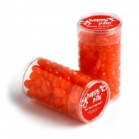 Pet Tube Filled with Jelly Beans 100G (Mixed Colours or Corporate Colours)