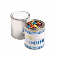 Paint Tin Filled with Choc Beans 250G (Mixed Colours)