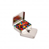 Rectangle Hinge Tin Fillled with M&Ms 65G