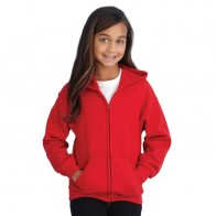 Heavy Blend Youth Full Zip Hooded Sweatshirt