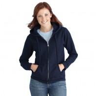 Fleece Tops - Heavy Blend Missy Fit Full Zip Hooded Sweatshirt
