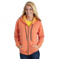 Fleece Tops - Heavy Blend Vintage Classic Missy Fit Full Zip Hooded Sweatshirt