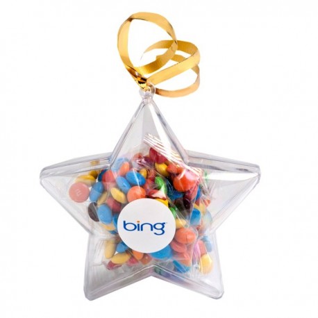 Acrylic Stars Filled with M&Ms 50G