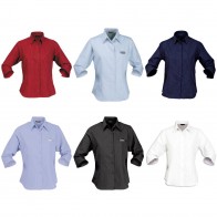 Ladies Corporate Shirts - Ladies' Pin-point Shirt (3/4 Sleeve)