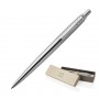 Metal Pen Ballpoint Parker Jotter - Brushed Stainless CT