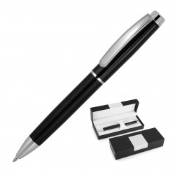 Executive Pens - Metal Pen Ballpoint Derofe Pattern Black