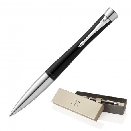 Metal Pen Ballpoint Parker Urban Classic Lacquer Black CT