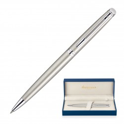 Executive Pens - Metal Pen Ballpoint Waterman Hemisphere - Brushed Stainless CT