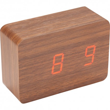 Desk Clocks - LED Display Clock - Wood