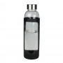 Sleeve Glass Drink Bottle with Stainless Steel Lid