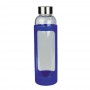 Stubby Holders - Sleeve Glass Drink Bottle with Stainless Steel Lid