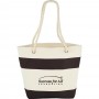 Cotton & Calico Tote Bags - Capri Stripes Cotton Tote