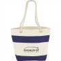 Cotton & Calico Tote Bags - Capri Stripes Cotton Tote