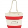 Cotton & Calico Tote Bags - Capri Stripes Cotton Tote