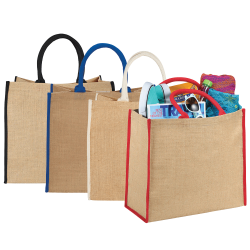 Calico & Jute Bags - Large Jute Tote