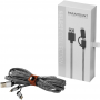 USB Hubs & Cables - Paramount 3-in-1 Fabric Charging Cable