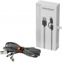 Paramount 3-in-1 Fabric Charging Cable