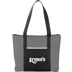 Non Woven Bags - Timeline Non-Woven Zipper Business Tote