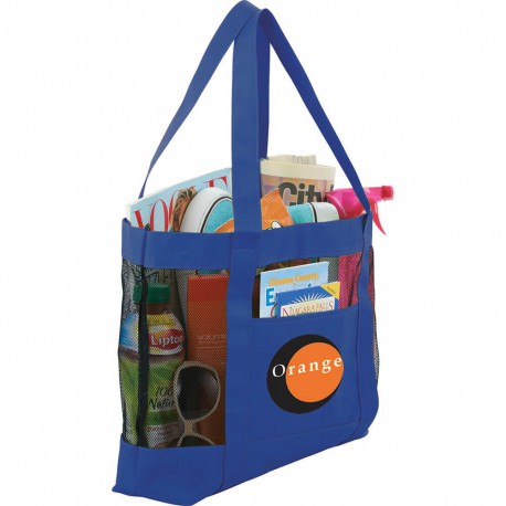 Non Woven Bags - Surfside Mesh Accent Tote