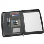 Non Leather Compendiums - A4 Zippered Inmternal Stripe Compendium