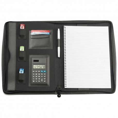 Non Leather Compendiums - A4 Zippered Calculator Compendium