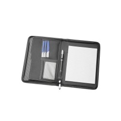 Non Leather Compendiums - A5 Zippered Compendium With Striped Interior