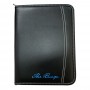 Non Leather Compendiums - A5 Zippered Compendium With Striped Interior