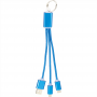 Metal Keyrings - Metal 3-in-1 Charging Cable with Key ring