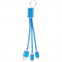 Metal Keyrings - Metal 3-in-1 Charging Cable with Key ring