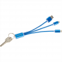 Metal Keyrings - Metal 3-in-1 Charging Cable with Key ring