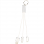 Metal Keyrings - Metal 3-in-1 Charging Cable with Key ring