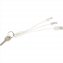 Metal Keyrings - Metal 3-in-1 Charging Cable with Key ring