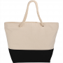 Cotton & Calico Tote Bags - Zippered 12oz Cotton Canvas Rope Tote