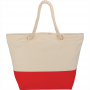 Cotton & Calico Tote Bags - Zippered 12oz Cotton Canvas Rope Tote