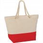 Cotton & Calico Tote Bags - Zippered 12oz Cotton Canvas Rope Tote