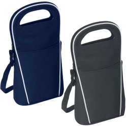 Wine Holders & Carriers - Two Bottle Striped Wine Cooler