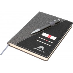 Ottawa A5 Notebook, Black/Grey
