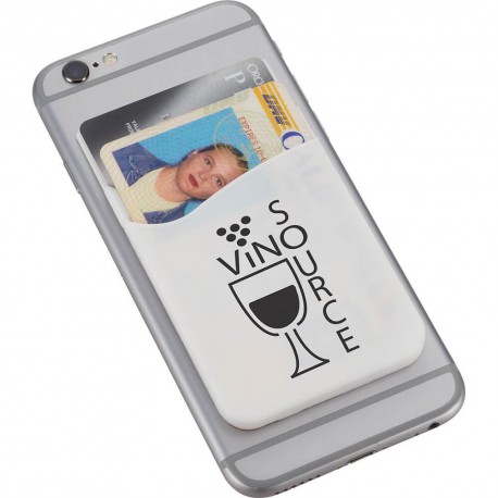 Phone Accessories - Dual Pocket Slim Silicone Phone Wallet